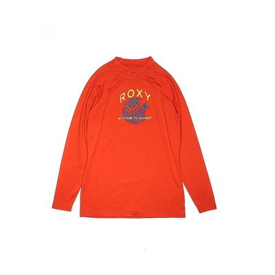 Roxy Rash Guard: Orange Sporting & Activewear - Kids Girl's Size 14