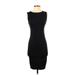 Leith Casual Dress - Bodycon Crew Neck Sleeveless: Black Solid Dresses - Women's Size X-Small