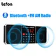 Lefon Digital Portable Radio AM FM Bluetooth Speaker Stereo MP3 Player TF SD Card USB Drive