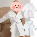 Wholesale Children Pijamas Robe Baby Clothes Kids Sibling Terry Bath Towel Robe Home Wear Hooded