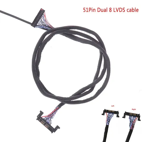Lvds kabel 51pin 2ch 8 bit kabel FIR-E51PIN lvds kabel 2ch 8-bit 51 pins 51pin dual 8 lvds kabel lcd