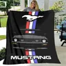 Mustang car logo printed blanket Flannel Blanket Warm blanket Home travel blanket blankets for beds