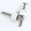 Toilet Lid Toilet Seat Toilet Screw Nut Toilet Bolt Hinge Antirust Silver Size:74mm Stainless Steel