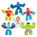 Heroes of Goo Jit Zu 6 Pack | Heroes | 4.5 Tall Action Figures | Spider-Man Hulk Captain Black Panther Black Widow and Iron Man