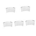 15 Pcs 20 Decorative Hair Clips and Combs Wedding Veil Combs Hair Barrettes for Women Veils for Brides Bridal Hair Clips and Combs Wire Hair Bride Veil Miss Hair Comb Fancy