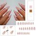 Nail Foil New Jewelry Open Ring Adjustable Fashion Big Geometric Pearl Rings for Women Pink