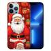EastSmooth for iPhone 15 Christmas Case Santa Claus Xmas Design Cute Red Pretty Cute Flexible Protective Phone Case Cover for iPhone 15