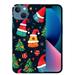 MAXPRESS Smile Pattern Christmas Case for iPhone 15 Christmas Tree Hat Stars Cover Fit for iPhone 15 for Women Men Girls Unique Design Protective Cover Case