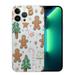 MAXPRESS Christmas Clear Phone Case for iPhone 15 Plus Gingerbread Man Pattern Case Cover Protective Slim Shockproof Cover Boys Girls Phone Case for iPhone 15 Plus 6.7 Inch