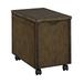 Homestock Global GreatnessBrown Wood Mobile File Cabinet