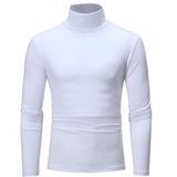 inhzoy Mens Turtleneck Thermal Tops Long Sleeve Base Layer Shirts Undershirt White M