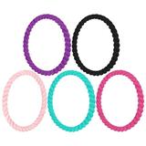 5 Pcs Fashionable Bangle Sports Wristband Bracelet for Men Mens Silicone Bands Hand Jewelry Silica Gel Man