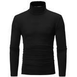 inhzoy Mens Turtleneck Thermal Tops Long Sleeve Base Layer Shirts Undershirt Black XL