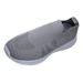 ZIZOCWA Casual Slip On Running Shoes Non-Slip Comfortable Gym Sneakers for Women Breathable Mesh Soft Sole Walking Tennis Shoes Grey Size7