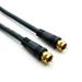 Cable Central LLC 25Ft F-Type Screw-on RG6 Cable Black Gld Plated - 25 Feet