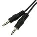 Cable Central LLC (5 Pack) 3.5mm Stereo Cable 3.5mm Male 1 Feet