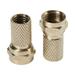 10 Pcs Metal Twist On RG6 F Type Coaxial Cable Connector Plugs High Quality Connector For TV Satellite Antenna Coax Cable