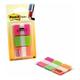 Postit - Post-it Post-it Index Flags Stong Repositionable 25x38mm 3x22 Tabs Pink Geen Oan - Assorted