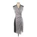 Helmut Lang Casual Dress - Wrap: Gray Dresses - Women's Size P