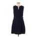 Cynthia Steffe Casual Dress - Mini: Blue Print Dresses - Women's Size 8