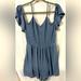 American Eagle Outfitters Dresses | American Eagle Off The Shoulder Romper With Pockets | Color: Blue | Size: L