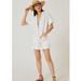 Anthropologie Dresses | Anthropologie Pilcro Buttondown Shirt Dress Size Xsmall | Color: White | Size: Xs