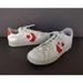 Converse Shoes | Converse All Star 162869c White Red Faux Leather Sneakers 9 Womens 7.5 Mens | Color: White | Size: 9