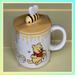 Disney Other | Disney Winnie The Pooh White Ceramic Mug With Bee Lid Mug Cover | Color: White/Yellow | Size: Os