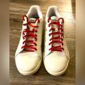 Adidas Shoes | Adidas Roguera Casual Shoes Raw White/Active Maroon Size 9.5 | Color: Red/White | Size: 9.5