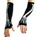 American Eagle Outfitters Accessories | American Eagle Glow In The Dark Skeleton Arm-Warmers Black Metallic Silver Os | Color: Black/White | Size: Os