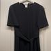 Zara Dresses | Black Midi Dress Zara Women With Belt Size M | Color: Black | Size: 8