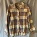 Columbia Tops | Columbia Anytime Neutral Checkered Flannel Shirt For Women Medium | Color: Gray/Tan | Size: M