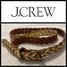 J. Crew Accessories | J Crew Braided Gold Genuine Leather Belt | Color: Gold/Tan | Size: S / M