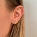 Madewell Jewelry | Madewell Gold Silver Twist Dainty Cross Hoop Earrings Two Tone Hoops | Color: Gold/Silver | Size: Os