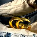 Gucci Accessories | Gucci Small Belt. Only Worn Once. Perfect Condition/Original Dust Bag. | Color: Black/Gold | Size: Os