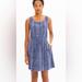 Madewell Dresses | Madewell Sleeveless Silk Navy + White Batik Spots & Stripes Paper Bag Tank Dress | Color: Blue | Size: 6