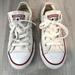 Converse Shoes | Converse Chuck Taylor All Star Low Top White W/Red Trim. Unisex Youth Size 13.5. | Color: Red/White | Size: 13.5g