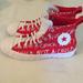 Converse Shoes | Converse Unt1tl3d High Top Not A Chuck Sneakers/Shoes New Size M8 W10 171962c | Color: Red/White | Size: 8