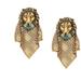 Gucci Jewelry | Gucci Lion Head Mess Clip On Earrings | Color: Gold | Size: Os