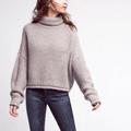 Anthropologie Sweaters | Anthropologie Moth Chunky Cowl Neck Sweater Gray | Color: Gray | Size: Xl