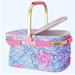 Lilly Pulitzer Storage & Organization | Brand New Lily Pulitzer Collapsible Cooler Basket Blue Haven | Color: Blue/Pink | Size: Os