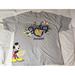 Disney Shirts | Disney Parks Disneyland Gray T-Shirt Mens Large Mickey Donald Pluto Goofy Chip | Color: White | Size: L