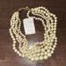 J. Crew Jewelry | J Crew Large Cluster Pearl Necklace Nwt | Color: Gold/White | Size: Os