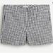 J. Crew Shorts | J. Crew 4 Inch Chino Short In Gingham | Color: Black/White | Size: 00