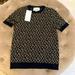 Gucci Sweaters | Authentic New With Tags Gucci Gg Black & Gold Lurex Sweater | Color: Black/Gold | Size: Xs