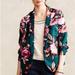 Anthropologie Jackets & Coats | Cartonnier Floral Blazer | Color: Green/Pink | Size: 2p