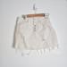 Free People Skirts | Free People Distressed Button Fly White Denim Skirt | Color: Cream/White | Size: 25