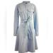 J. Crew Dresses | J Crew Cotton Oxford Blue White A Line Dress | Color: Blue/White | Size: 8