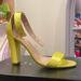 J. Crew Shoes | J Crew Lanie Stacked Heel Sandal | Color: Green/Yellow | Size: 7.5