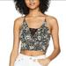 Free People Tops | Free People The Century Brami Floral Black Size Xs | Color: Black/Cream | Size: Xs